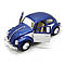 Дитяча колекційна машинка Kinsmart Volkswagen Beetle Classic KT5373w металева інерційна відчиняються двері іграшка, фото 4