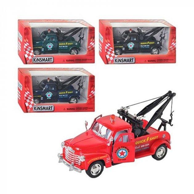 Дитяча колекційна машинка Kinsmart Chevrolet 3100 Wrecker 1953 KT5033w метал інерційна відчиняються двері іграшка