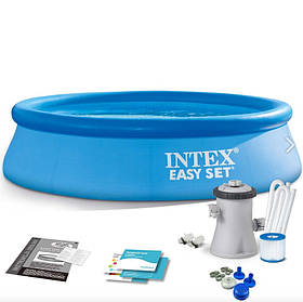 Басейн Intex 28108 Easy Set Pool 244 х 61 см наливна фільтр з насосом
