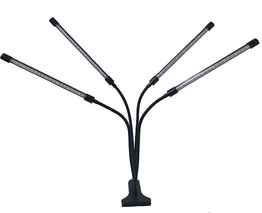 Фитолампа світлодіодна для рослин Plant Grow Light 7819 з таймером, чорна, фото 1