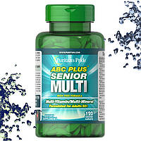 Вітаміни 50+ Puritan's Pride ABC Senior Plus Multi 50+ Без заліза 120 таблеток (вік 50+)
