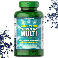 Комплекс 50+ Puritan's Pride ABC Senior Plus Multi 50+ Без заліза 240 таблеток (вік 50+)