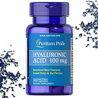 Гіалуронова кислота Puritan's Pride Hyaluronic Acid 100 мг 30 капсул