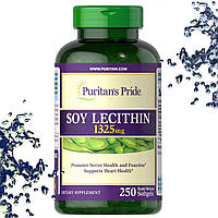 Соєвий лецитин Puritan's Pride SOY Lecithin 1325 мг 250 гелевих капсул