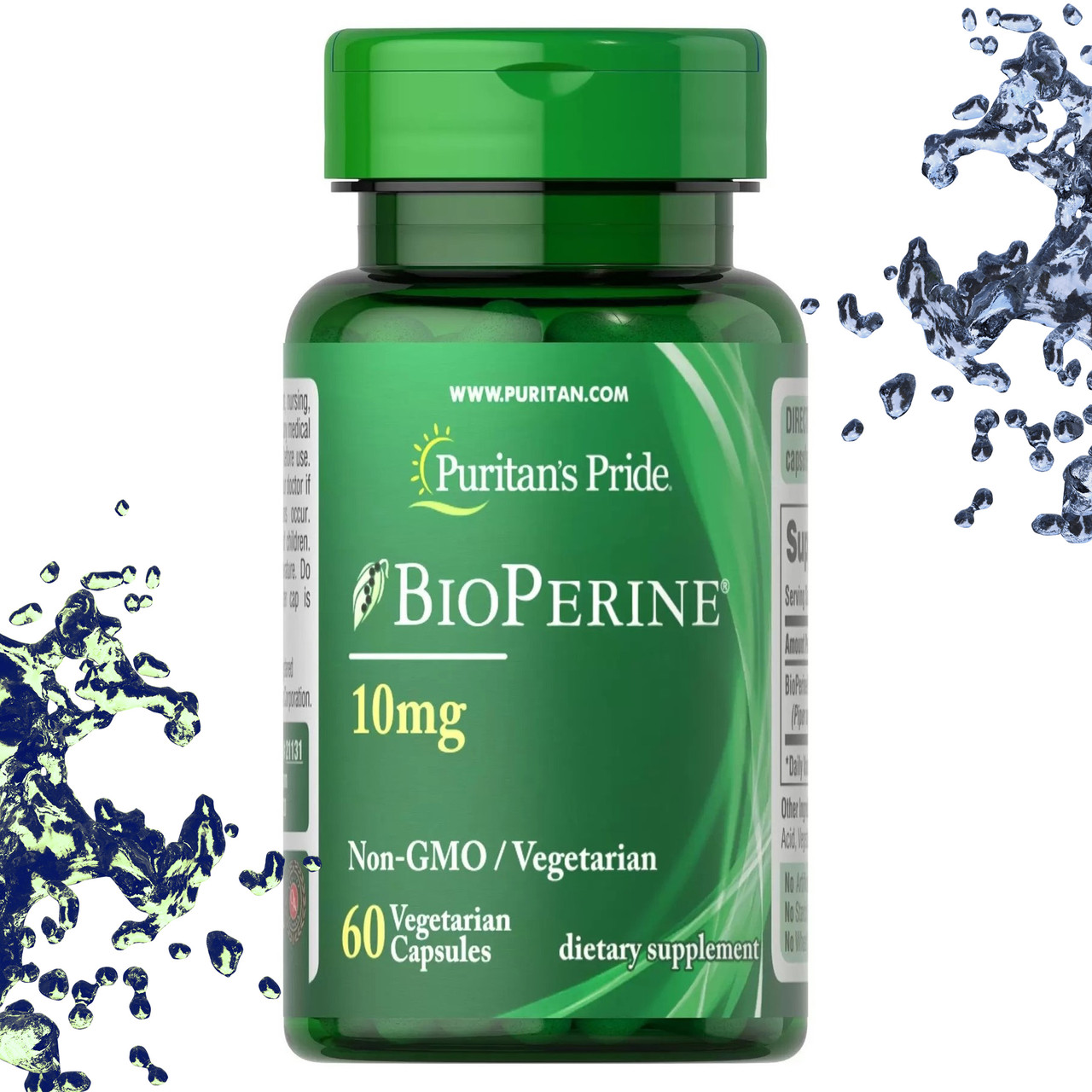 Біоперін Puritan's Pride BioPerine (Чорний перець) 10 мг 60 капсул