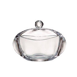 Цукерниця Bohemia Orbit з кришкою довжина 18 см богемське скло (5K814/00000/180)