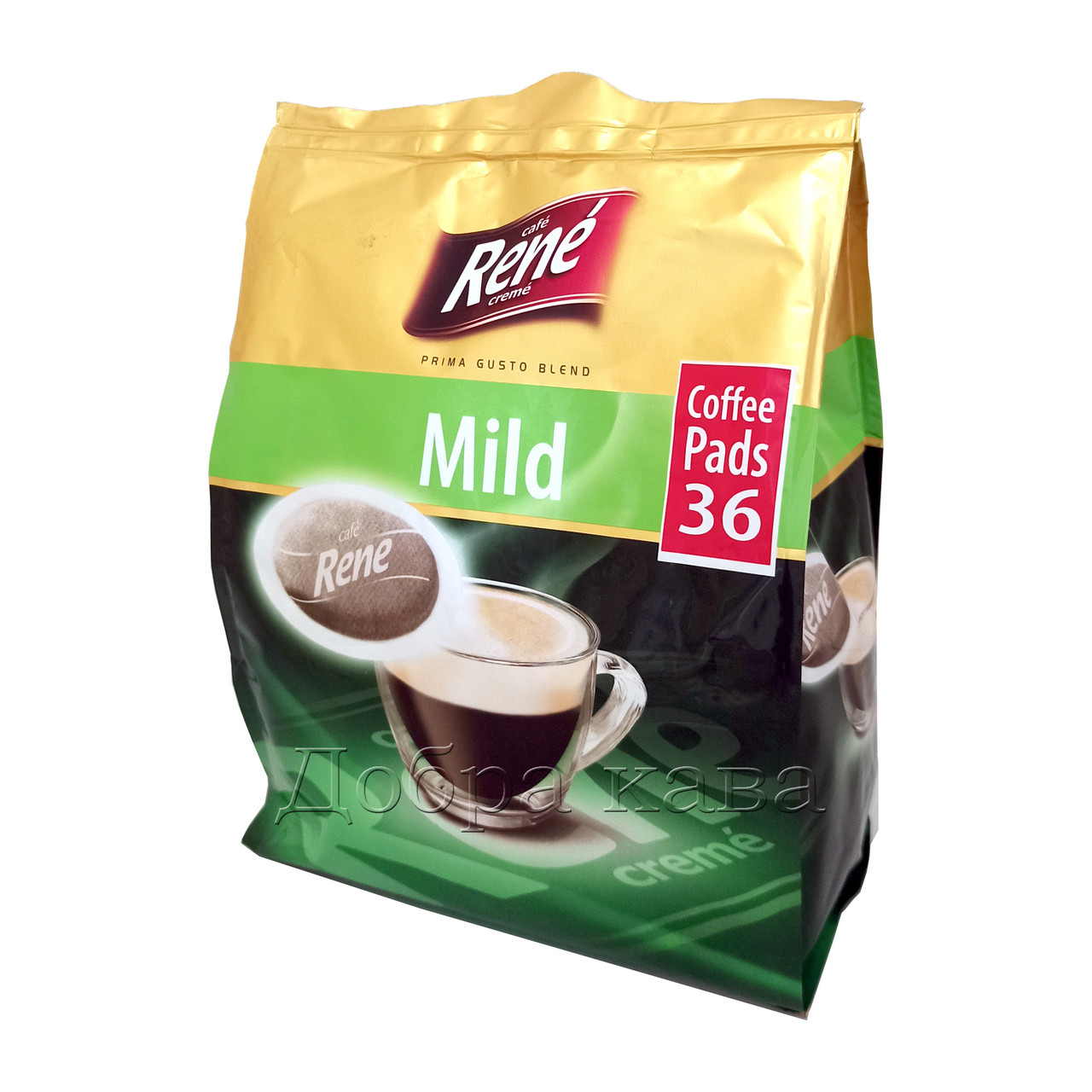 Rene Mild 36 шт кава в чалдах для Philips Senseo