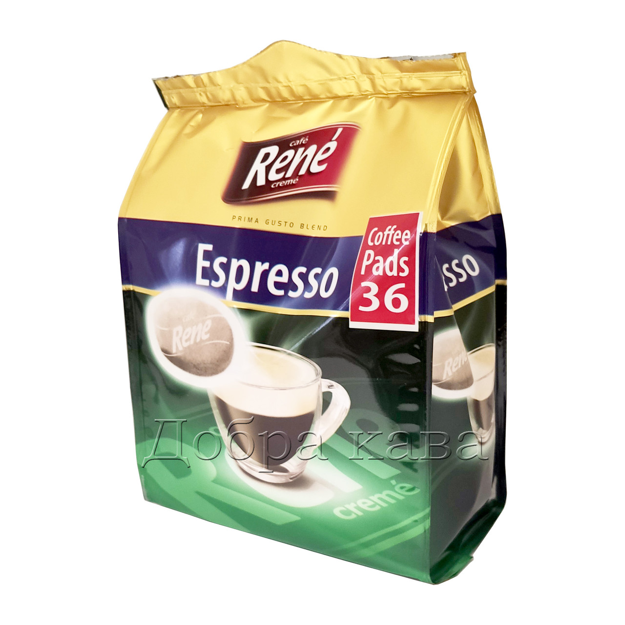 Rene Espresso 36 шт кава в чалдах для Philips Senseo