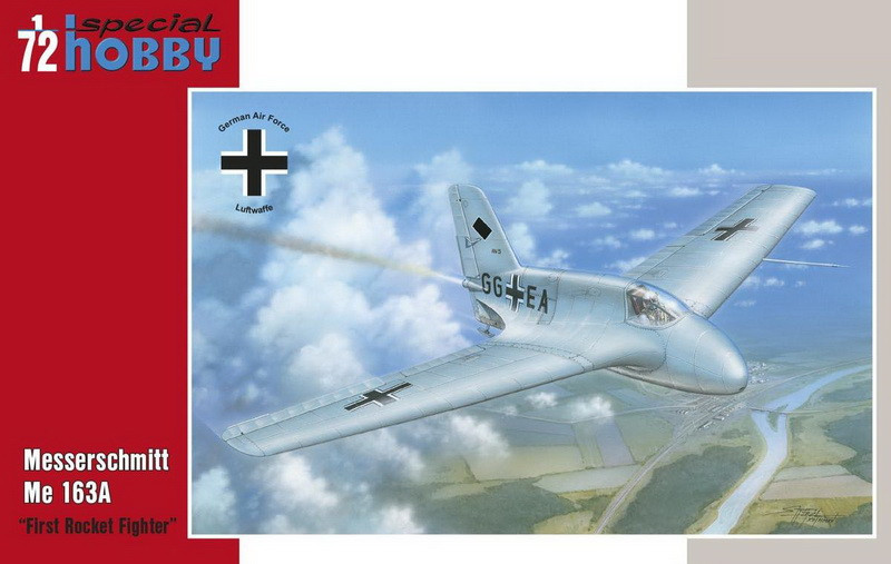 Пластикова модель 1/72 Special hobby 72334 німецький ракетний винищувач Messerschmitt Me 163A