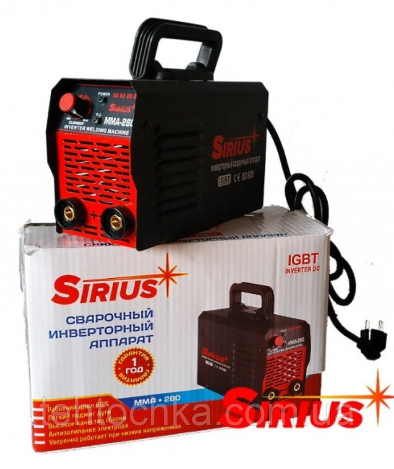ЗВАРЮВАЛЬНИЙ ІНВЕРТОР SIRIUS MMA-280