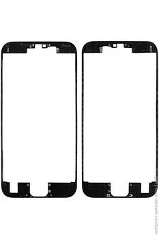 Рамка дисплея LCD iPhone 6S Black з термоклеєм