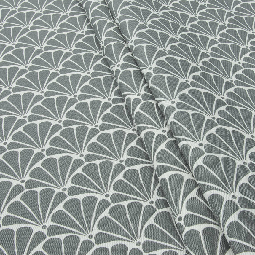 Декоративна тканина Арена каракола сірого кольору