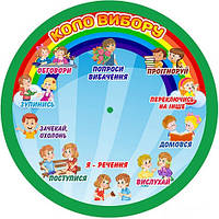 Коло вибору.Стенд пластиковий для оформлення шкільного простору НУШ