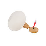 Світильник стельовий підвісний лофт із дерева "Рick Еasy" з текстильним шнуром, фото 8