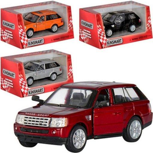 Дитяча колекційна машинка Kinsmart Range Rover Sport KT5312w металева інерційна машина відчиняються двері іграшка