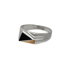 Срібний перстень із золотою пластиною "Рамсес" DARIY 076п, фото 2