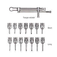 Набор ключей для имплантации зубов, комплект отверток с храповым механизмом 10 70