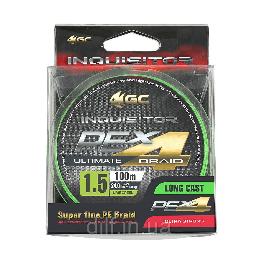 Шнур Golden Catch Inquisitor X4 LG 100м PE1.5, фото 1