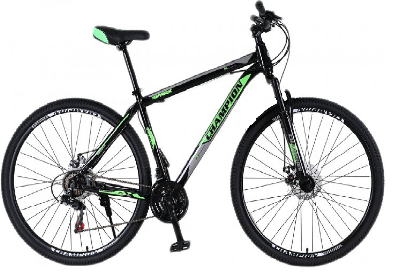Велосипед Champion Spark 27.5" 19.5" Black-green-white (27ChWS21-003240)