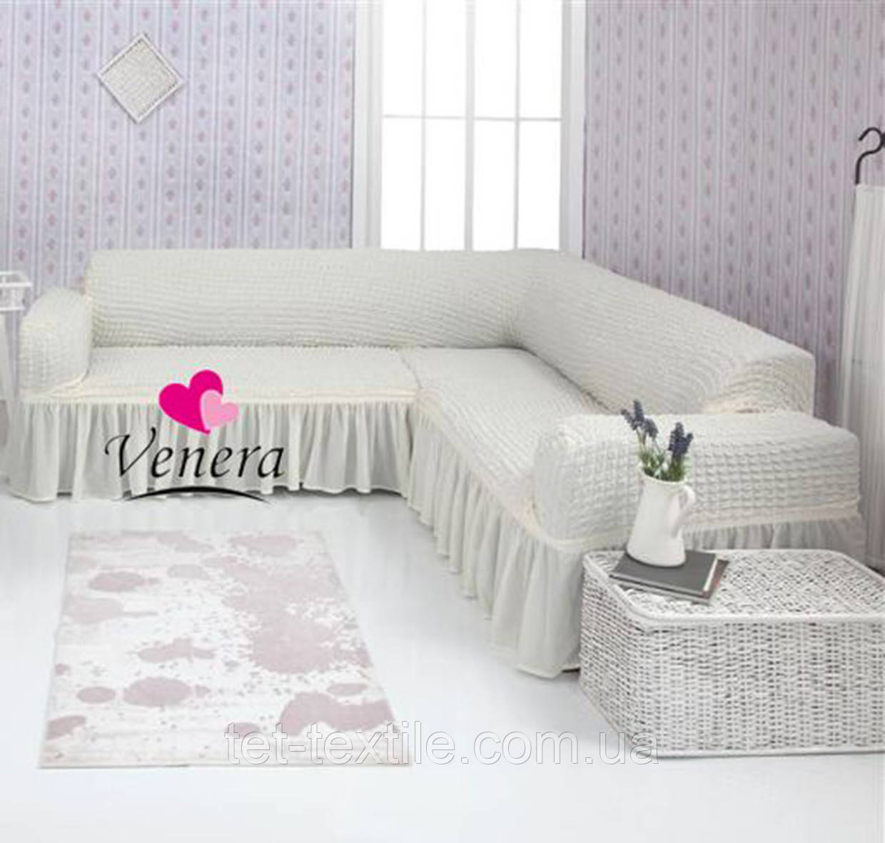 Універсальний чохол на кутовий диван