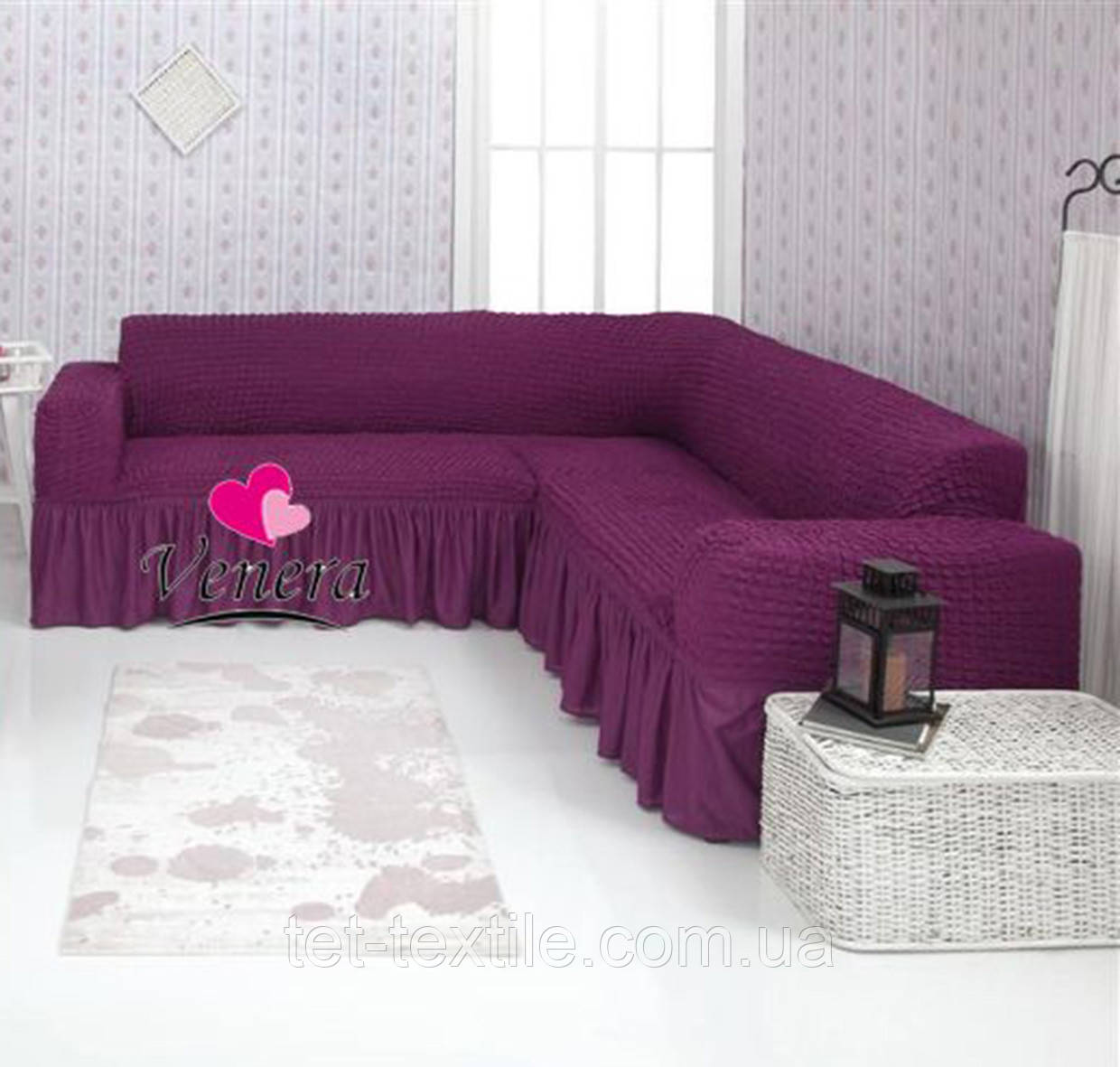 Універсальний чохол на кутовий диван