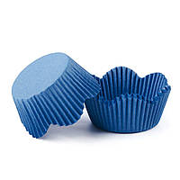 Формочки для кексов ромашка синие.(15 шт)