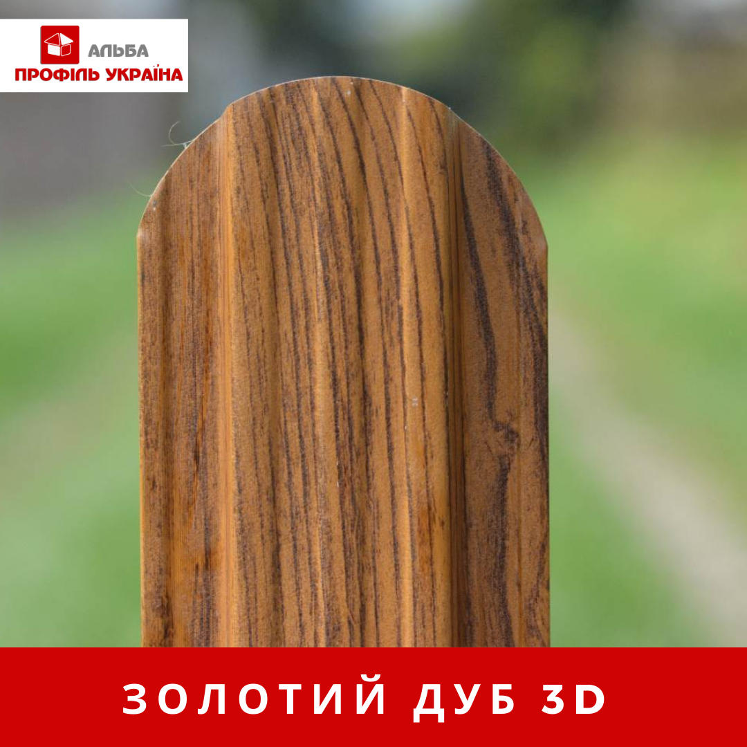 Штахетник золотий дуб 3D