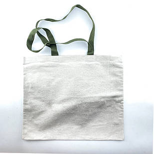 Еко-сумка для сублімації з ручками кольору хакі