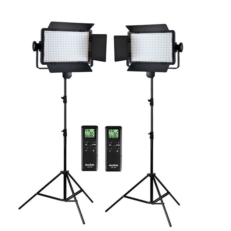 640 Вт Набір постійного світла світлодіодного Godox LED-500W-2 KIT від мережі/ автономно