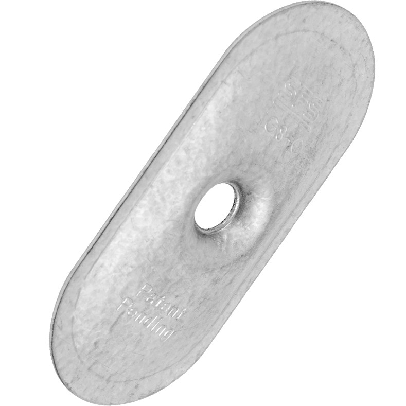 Шайба для теплоізоляції Рондоли сталева 80х40х07 мм оцинкована, фото 1