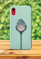 Чехол для apple iphone XR Кот в шапке чехол с принтом