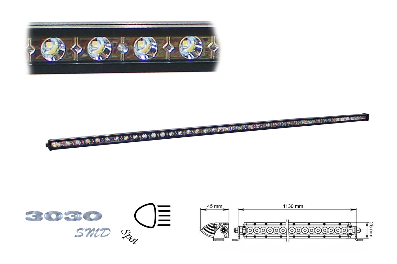 Фара робочого світла E-120W 42 світлодіода 3030 направлене світло (SPOT), фото 1