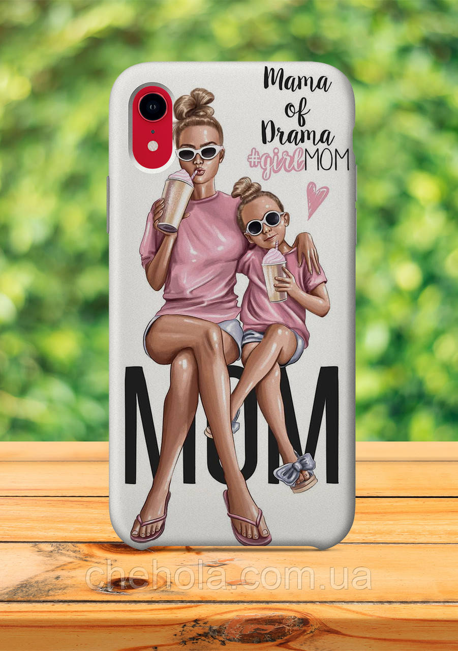 Чехол для apple iphone XR Мама и дочь чехол с принтом - фото 1 - id-p1213833267