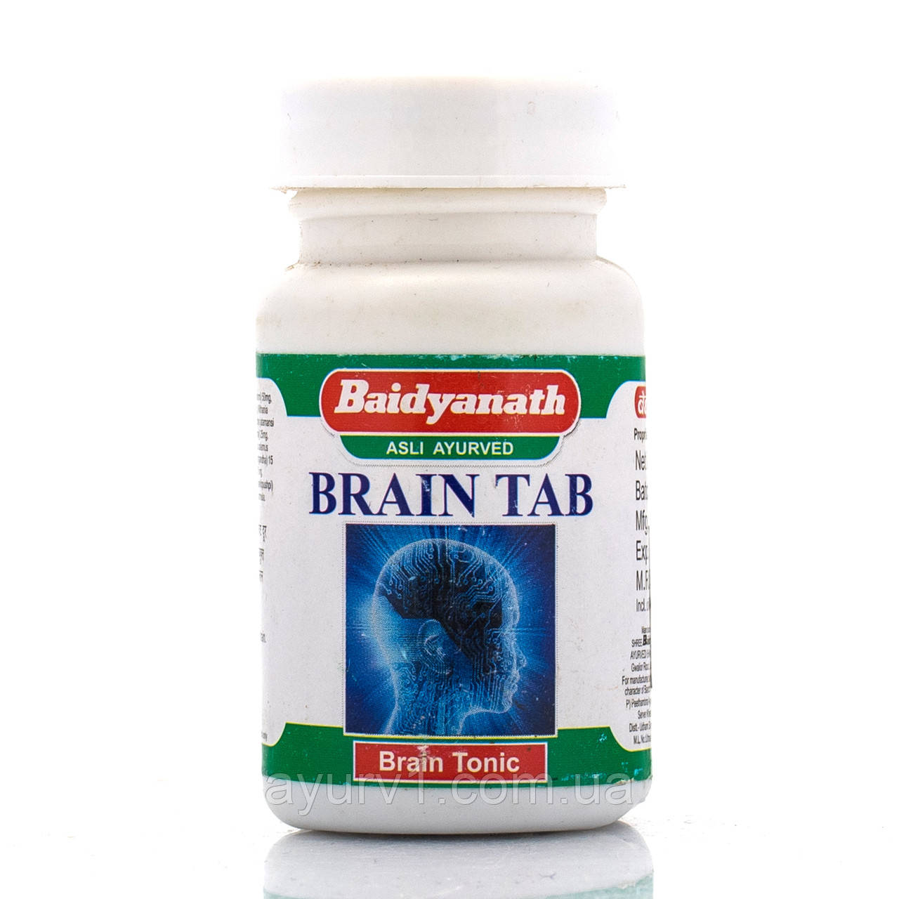 Брейн Байдьянатх/ Brain tab Baidyanath для мозга, от стресса, напряжения, бессонице, тревожности 50 таб - фото 1 - id-p339769814