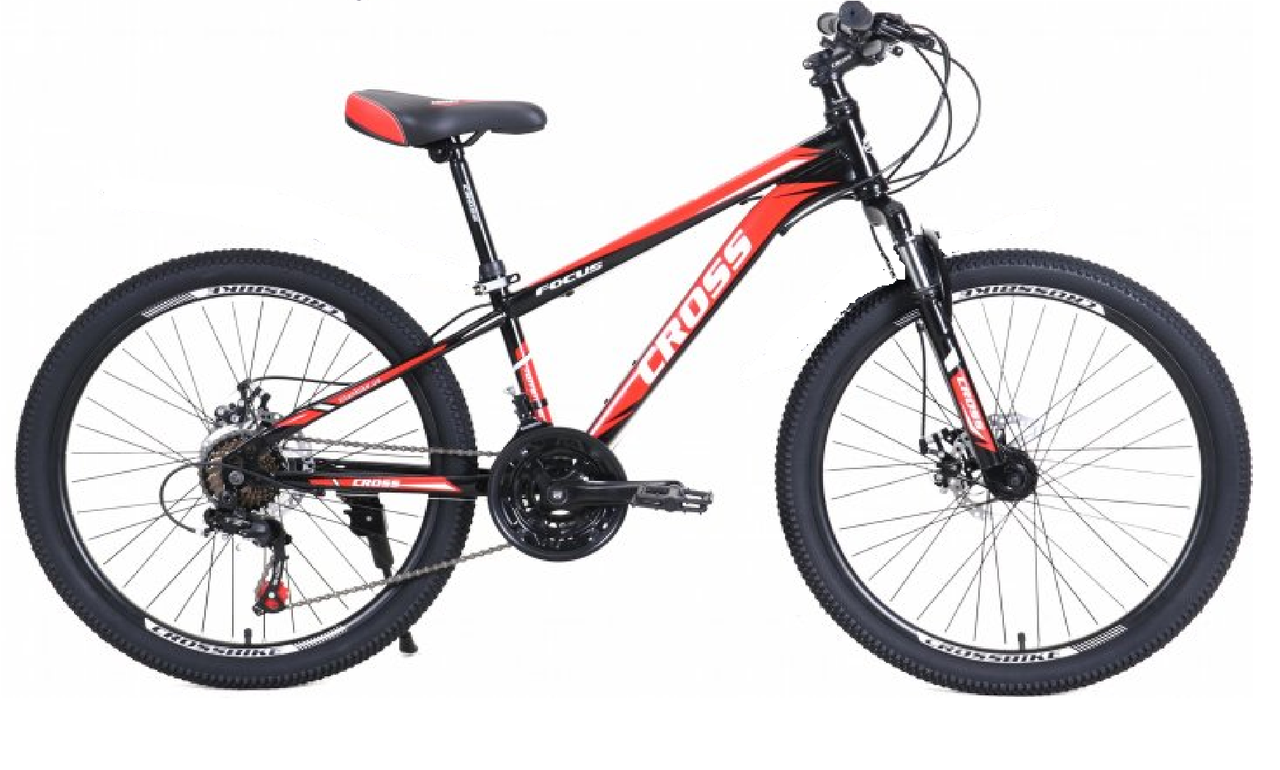 Велосипед Cross Focus 26" Black-red (26CWS21-003326)