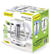 Електричний дисковий пластиковий чайник Maestro 065 електричний чайник, фото 5