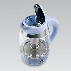 Електричний дисковий пластиковий чайник Maestro 065 електричний чайник, фото 4