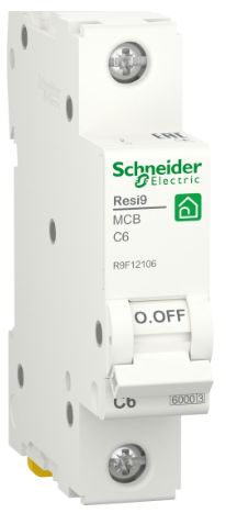 Автоматичний вимикач R9F12106 1P 6A C Resi9 Schneider Electric