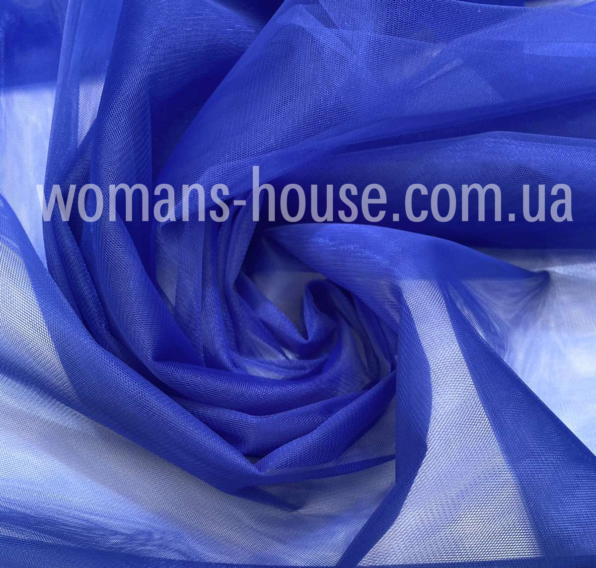 Тканина Єврофатин (Hayal Tul) Електрик (яскраво-синій), фото 1