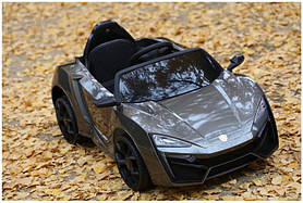 Дитячий електромобіль Lukan Hypersport (2 мотори по 35W, MP3) Baby Tilly T-7623 EVA BLACK Чорний
