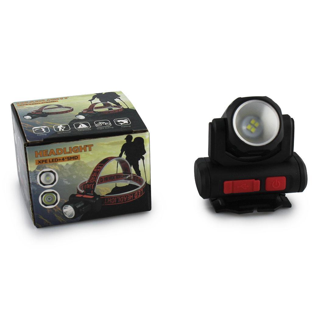 Налобний ліхтар BL 2001 4SMD+XPE USB CHARGE, фото 1