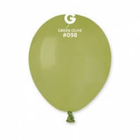 Латексна кулька пастель оливковий 5" / 98/ 13см Green Olive Gemar
