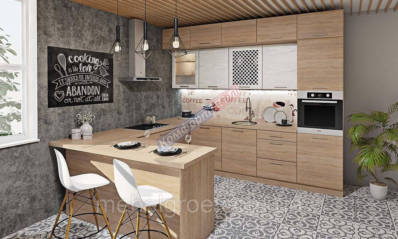 Кухня Хай-тек з текстурою KX-4 тм Комфорт, фото 1