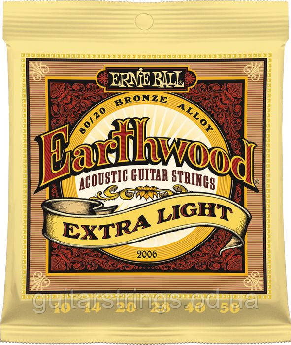 Струни Ernie Ball 2006 Earthwood Bronze Alloy Extra Light 10-50