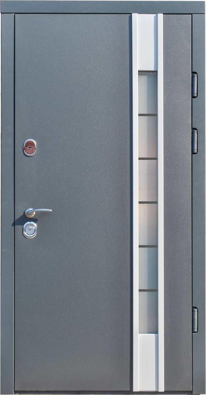 Двері вуличні, модель Thermo Steel Standart 21-12, 2 замки, одинарні