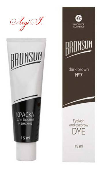 

Краска для бровей и ресниц BRONSUN. тон темно-коричневый. 15мл