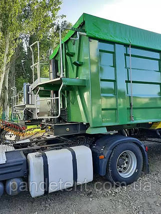 Тент ПВХ на зерновоз з тентової фурнітурою, фото 4