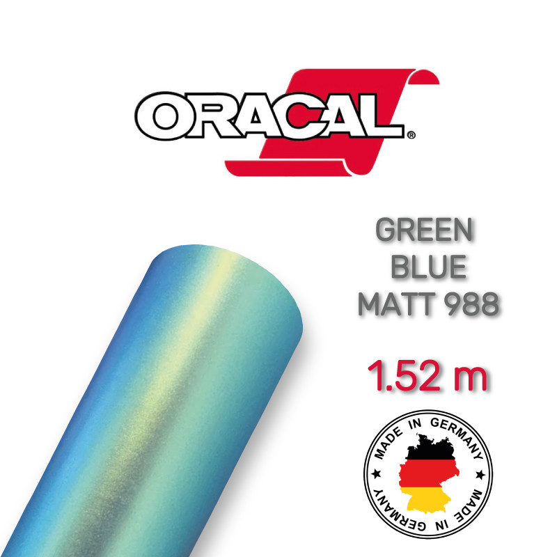 Oracal 970 Green Blue Matt 988, фото 1