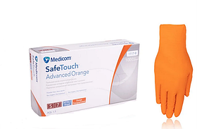 Рукавички нітрилові Safe-Touch Advanced Orange помаранчеві без пудри 100шт S 5г