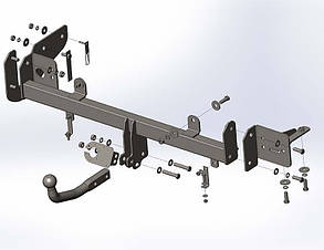 Фаркоп JAC S4 (2018-)(Фаркоп Джак С5) Автопристрій